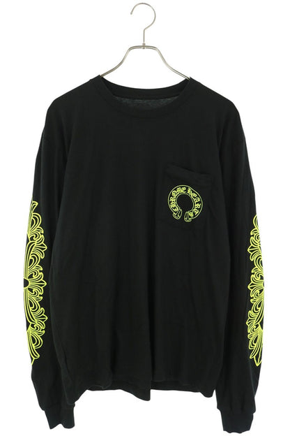 Chrome Hearts Floral Horseshoe Print Sleeve T-Shirt Size L