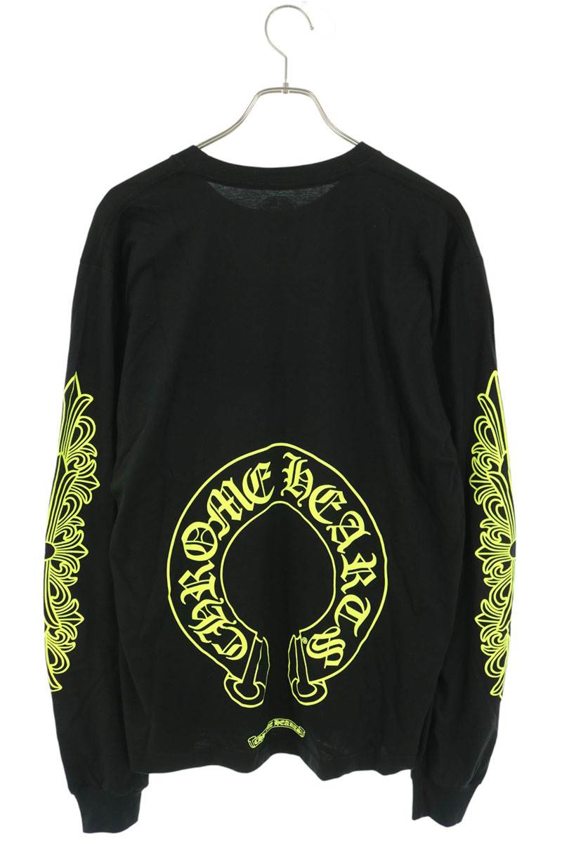 Chrome Hearts Floral Horseshoe Print Sleeve T-Shirt Size L