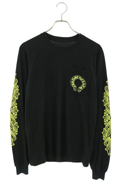 Chrome Hearts Sleeve Floral Horseshoe Back Long Sleeve Shirt Size S