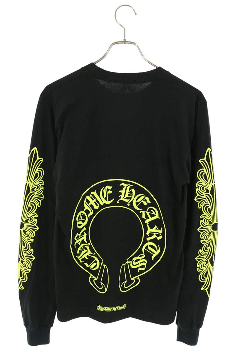 Chrome Hearts Sleeve Floral Horseshoe Back Long Sleeve Shirt Size S
