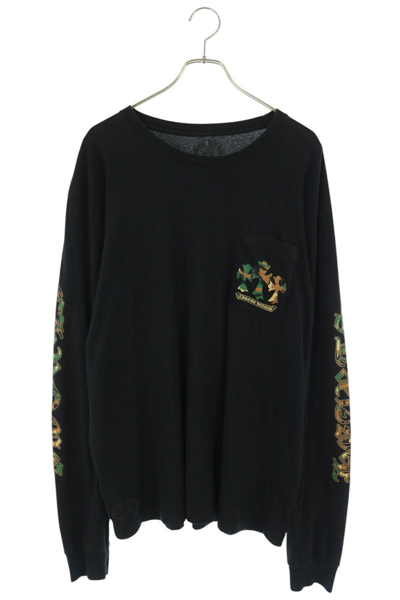 Chrome Hearts Back Horseshoe Camo Print Long Sleeve Shirt Size XL