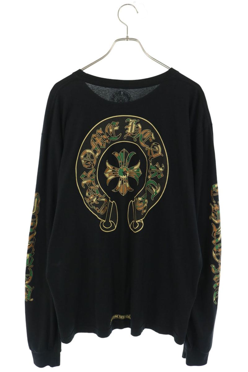 Chrome Hearts Back Horseshoe Camo Print Long Sleeve Shirt Size XL