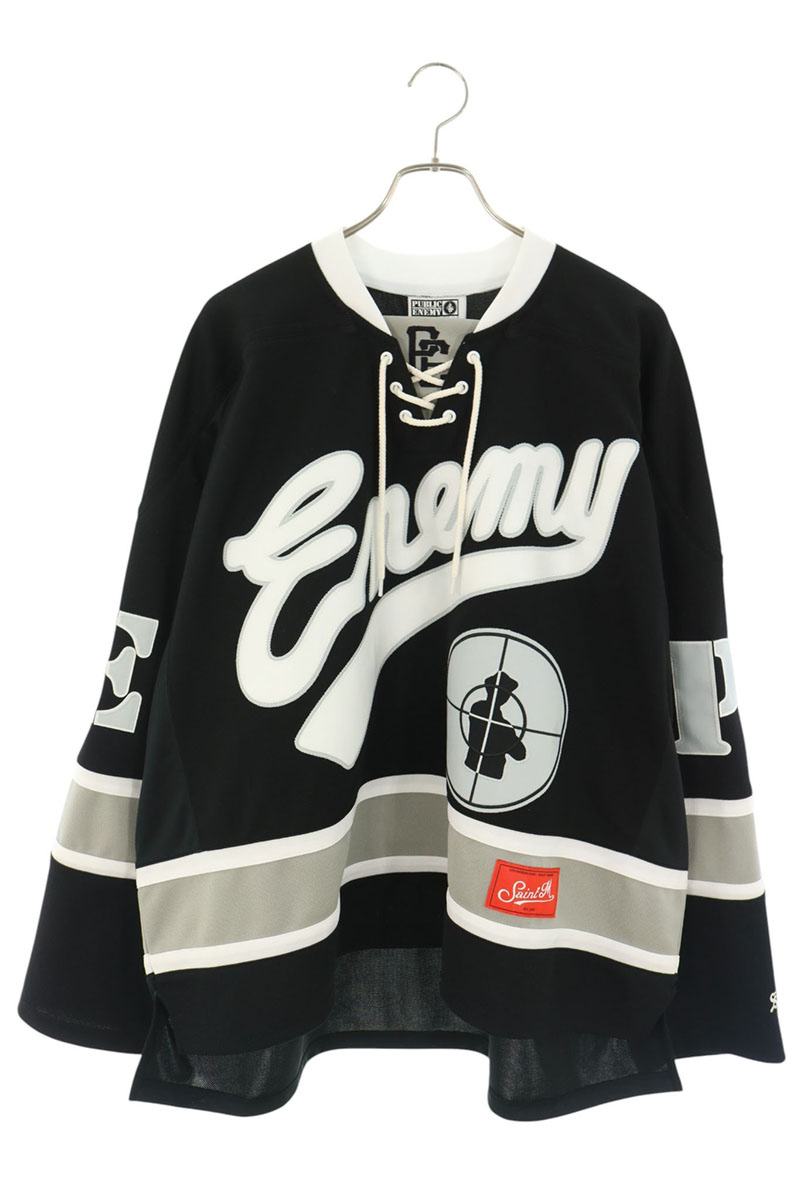 SAINT MICHAEL 24AW Logo Patch Hockey Shirt Long Sleeve Multi Size OS
