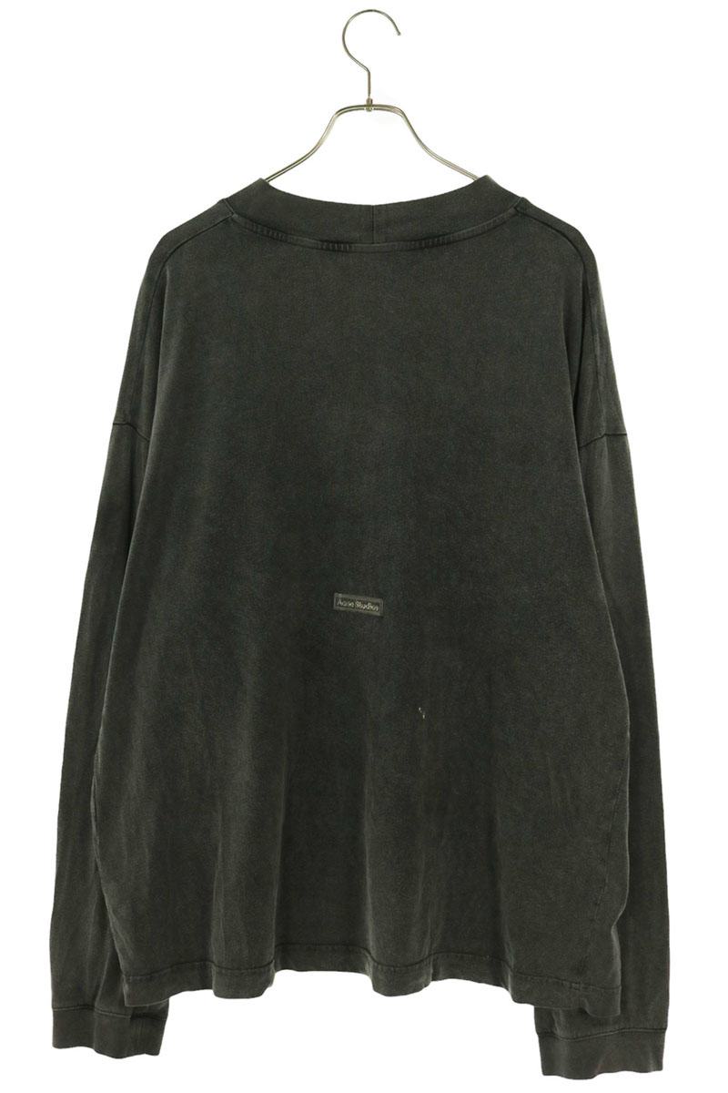 ACNE STUDIOS Back Rubber Logo Long Sleeve Shirt Size M