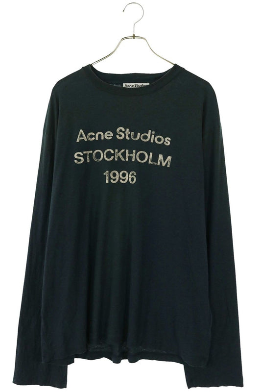ACNE STUDIOS Logo Print Relaxed Fit Vintage Long Sleeve Shirt Size L