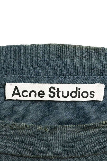 ACNE STUDIOS Logo Print Relaxed Fit Vintage Long Sleeve Shirt Size L