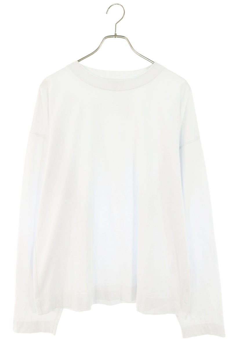 DRIES VAN NOTEN Crew Neck Cotton Long T-Shirt White Size S