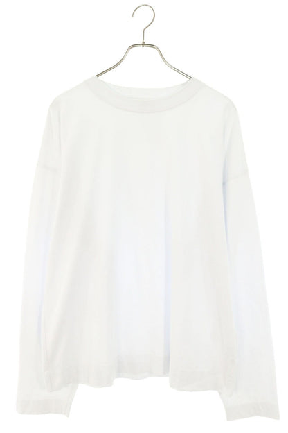 DRIES VAN NOTEN Crew Neck Cotton Long T-Shirt White Size S