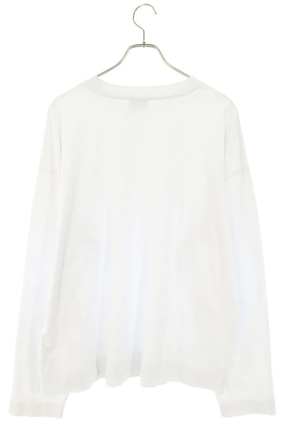DRIES VAN NOTEN Crew Neck Cotton Long T-Shirt White Size S