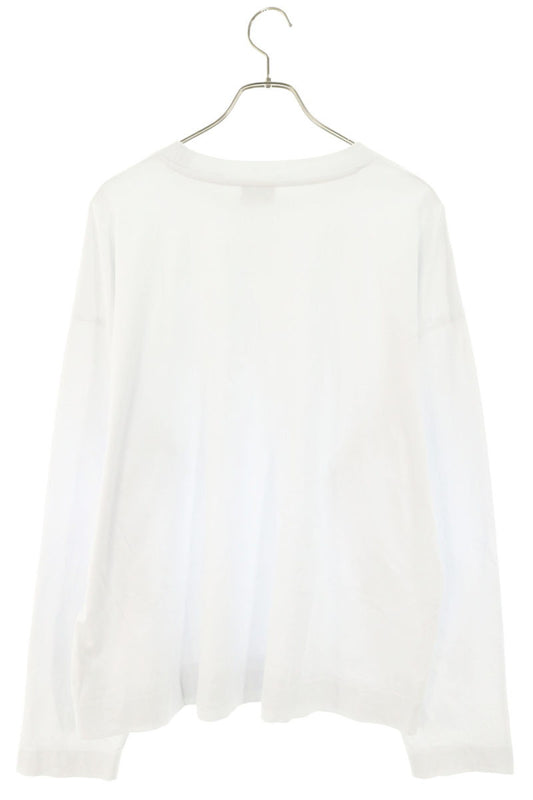 DRIES VAN NOTEN Crew Neck Cotton Long T-Shirt White Size S