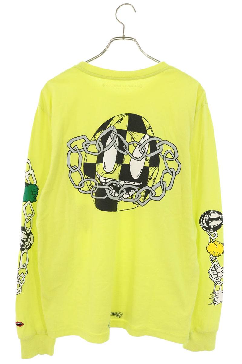 Chrome Hearts PPO Matty Boy Back Print T-Shirt Yellow Size L