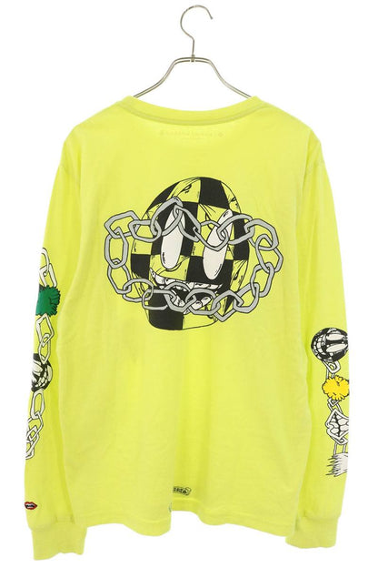 Chrome Hearts PPO Matty Boy Back Print T-Shirt Yellow Size L