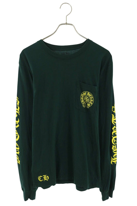 Chrome Hearts Sleeve Logo Back T-Shirt Green Size M