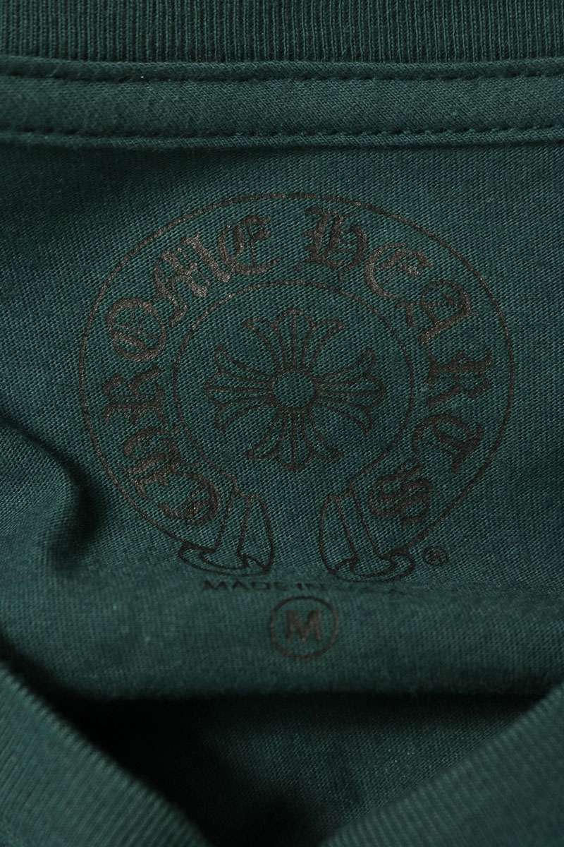 Chrome Hearts Sleeve Logo Back T-Shirt Green Size M