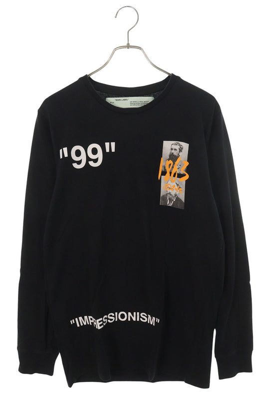 OFF-WHITE 19SS Logo Back Print Long T-Shirt Multi Size M