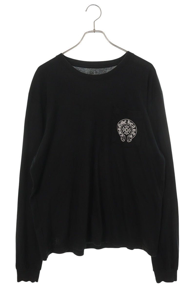 Chrome Hearts Aspen LTD Back Horseshoe Floral Long Sleeve Tee Size L