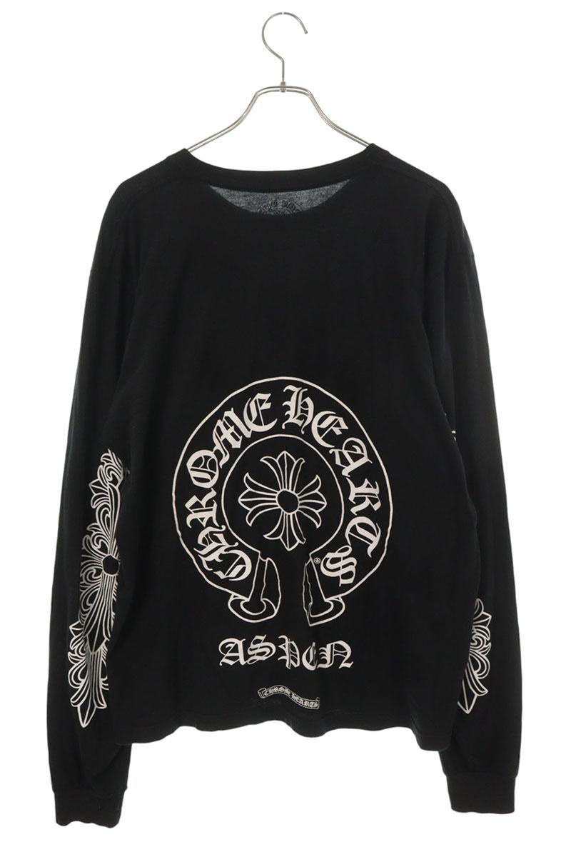 Chrome Hearts Aspen LTD Back Horseshoe Floral Long Sleeve Tee Size L
