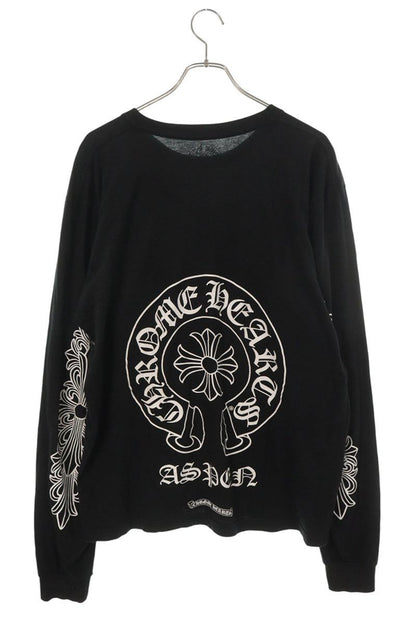 Chrome Hearts Aspen LTD Back Horseshoe Floral Long Sleeve Tee Size L