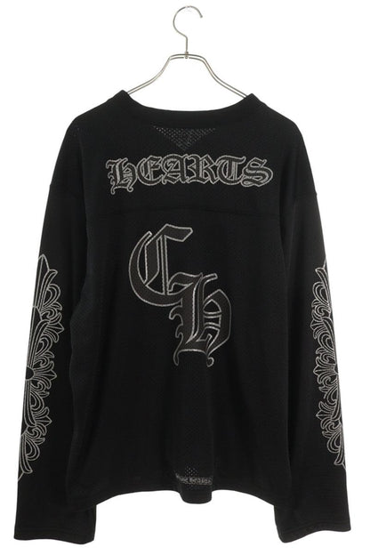 Chrome Hearts MESH WARM UP JERSEY Mesh Long Sleeve Tee Black Size L