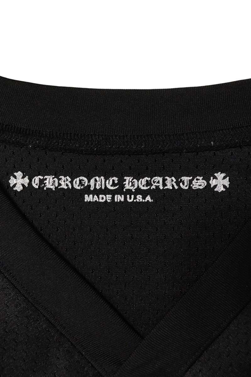 Chrome Hearts MESH WARM UP JERSEY Mesh Long Sleeve Tee Black Size L