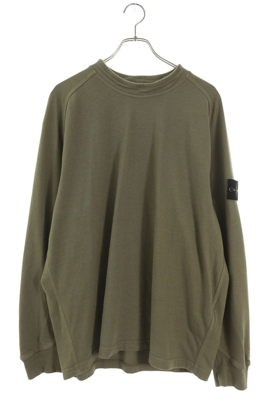 STONEISLAND Khaki Patch Long Sleeve T-Shirt Size L