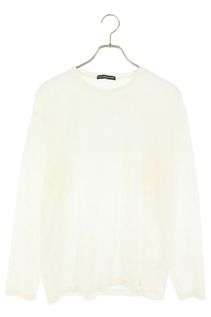 ISSEY MIYAKE MEN White Pleated Long Sleeve T-Shirt Size 3