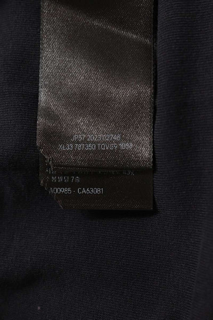 BALENCIAGA Inside Out Hooded Long Sleeve T-Shirt Black Size S