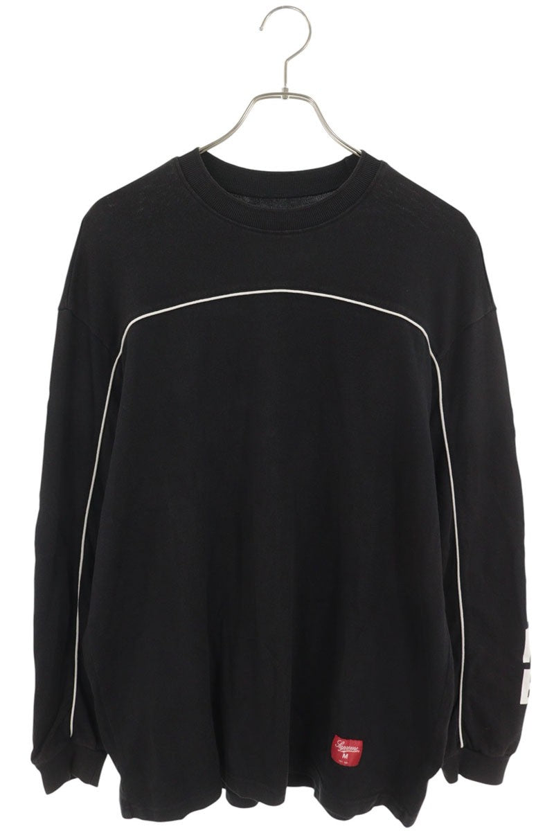 SUPREME 26SS Paneled Piping Crewneck T-Shirt Black Size M