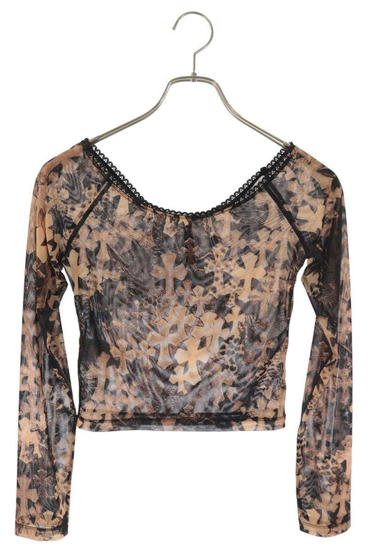 Chrome Hearts All-Over Cross Print Long Sleeve T-Shirt Multi Size S