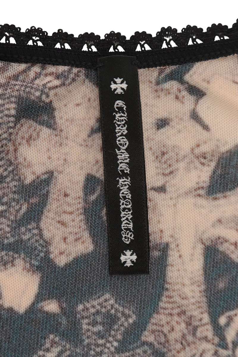 Chrome Hearts All-Over Cross Print Long Sleeve T-Shirt Multi Size S