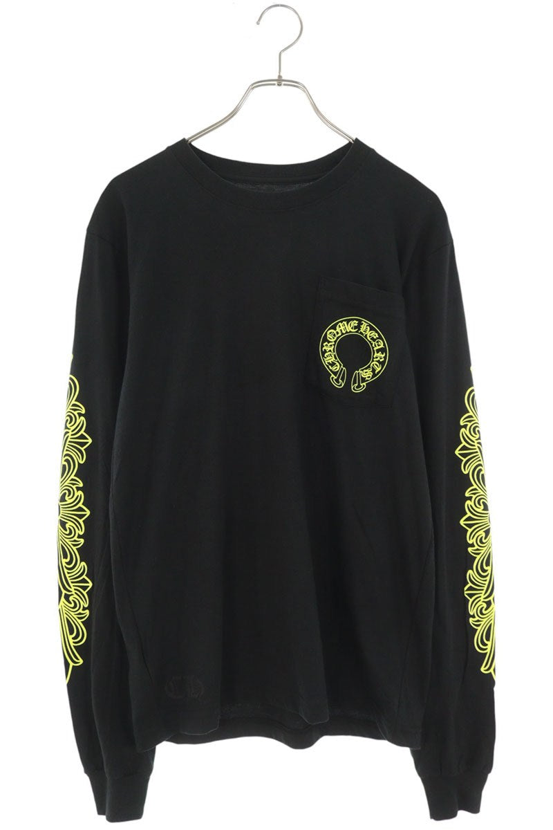 Chrome Hearts Back Horseshoe Print Long Sleeve T-Shirt Multi Size M