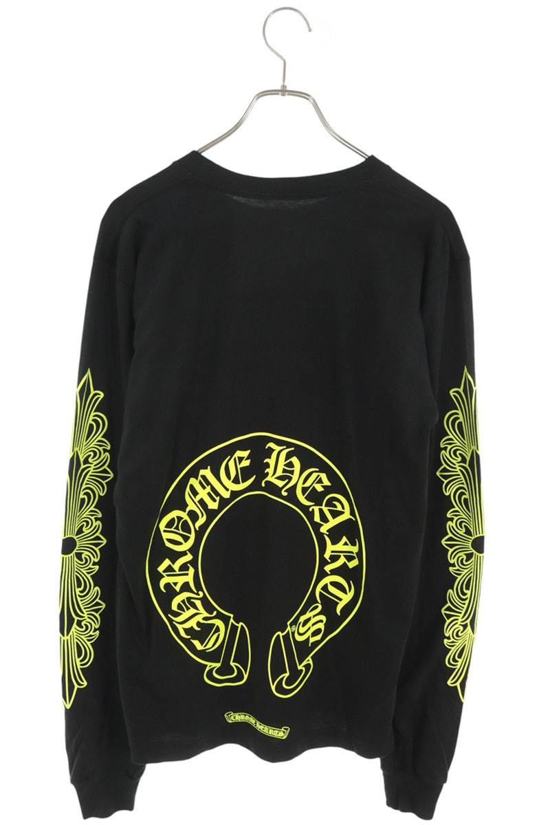 Chrome Hearts Back Horseshoe Print Long Sleeve T-Shirt Multi Size M