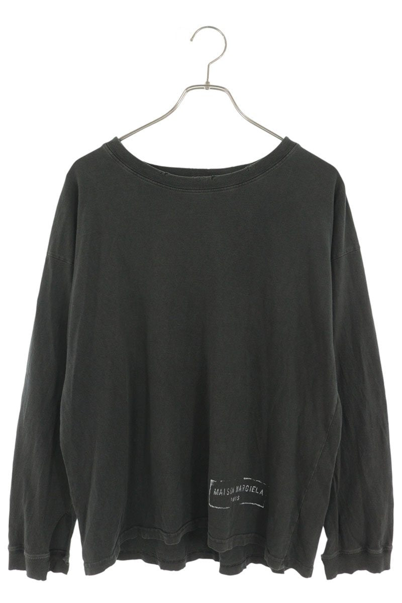 Maison Margiela 25SS Distressed Stamp T-Shirt Black Size XS