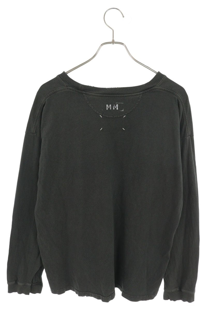 Maison Margiela 25SS Distressed Stamp T-Shirt Black Size XS