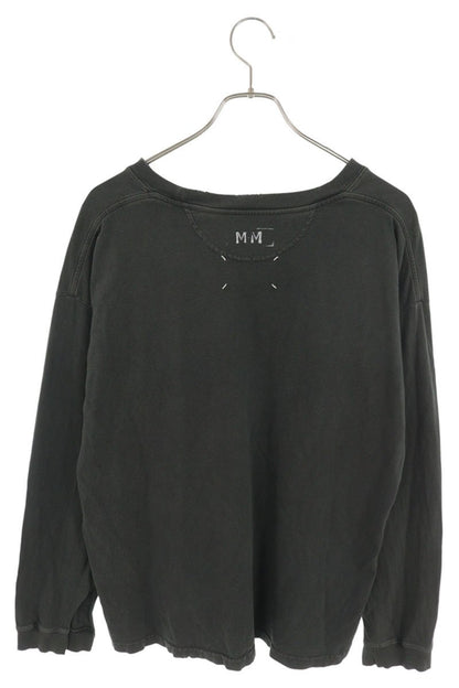 Maison Margiela 25SS Distressed Stamp T-Shirt Black Size XS