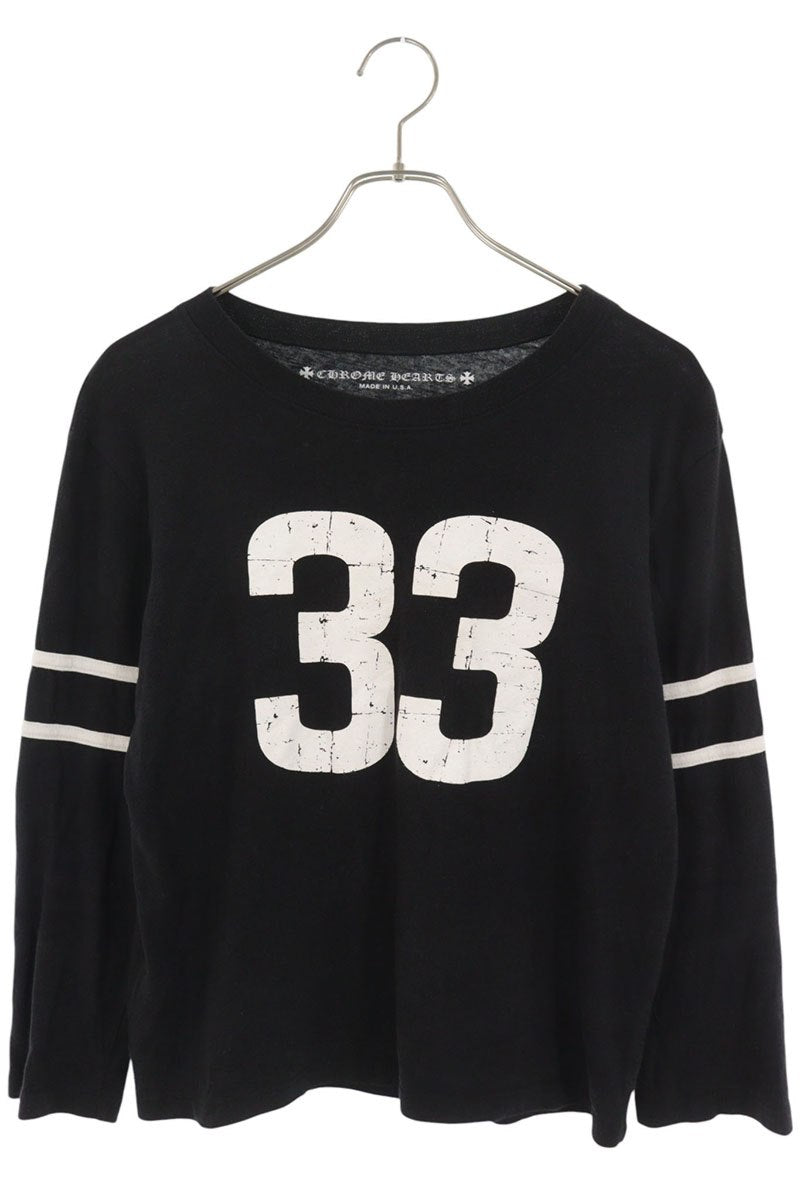 Chrome Hearts 33 Horseshoe Long Sleeve Tee Black Size S
