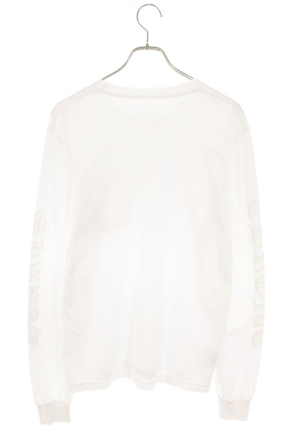 Chrome Hearts Neck Logo Print Long Sleeve T-Shirt White Size M
