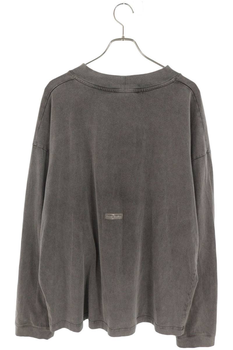 ACNE STUDIOS Crew Neck Long Sleeve T-Shirt Gray Size L