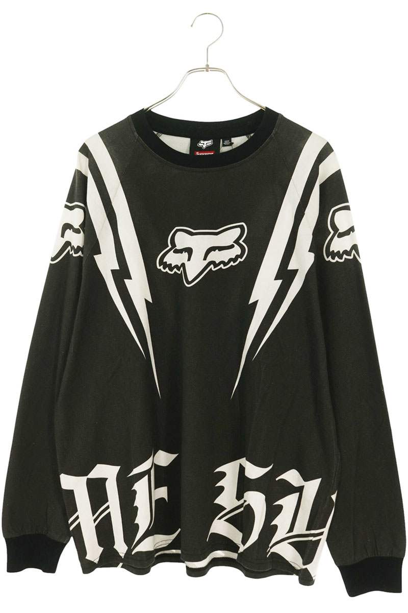 SUPREME 25AW Fox Racing Long Sleeve Top Black Size M