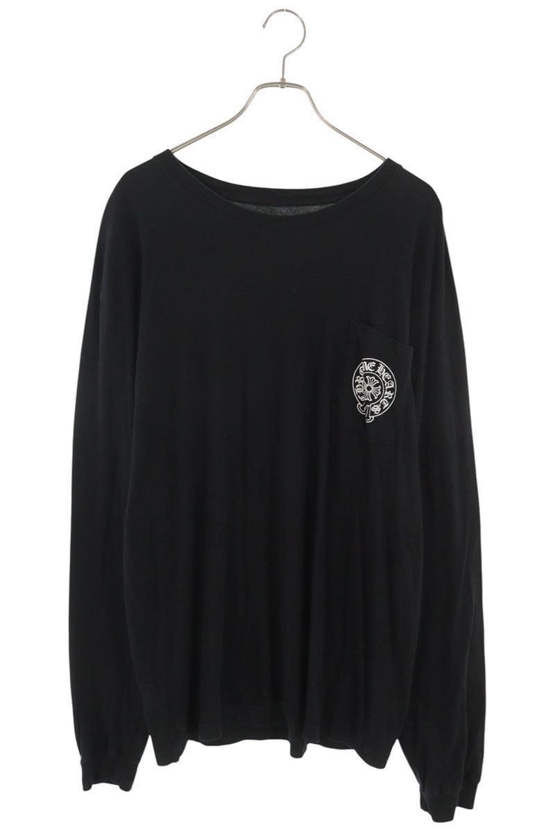 Chrome Hearts Taipei Horseshoe Long Sleeve Tee Black/White Size XXL