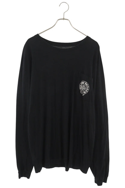 Chrome Hearts Taipei Horseshoe Long Sleeve Tee Black/White Size XXL