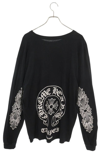 Chrome Hearts Taipei Horseshoe Long Sleeve Tee Black/White Size XXL
