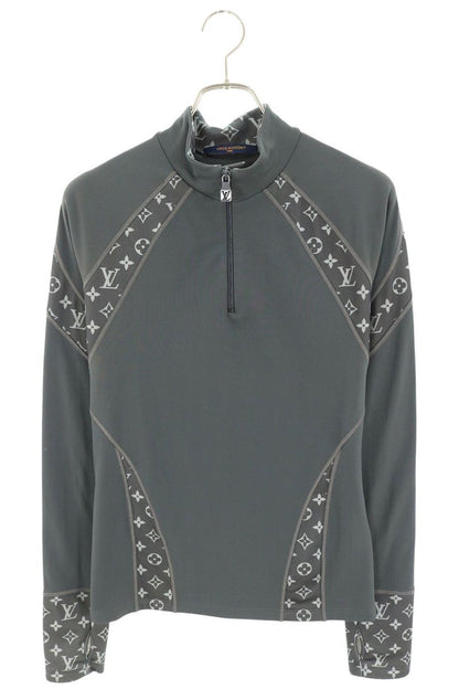LOUISVUITTON 25SS Monogram Half-Zip Longsleeve Size M