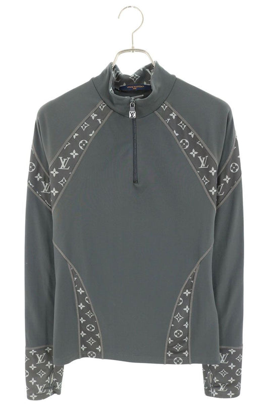 LOUISVUITTON 25SS Monogram Half-Zip Longsleeve Size M
