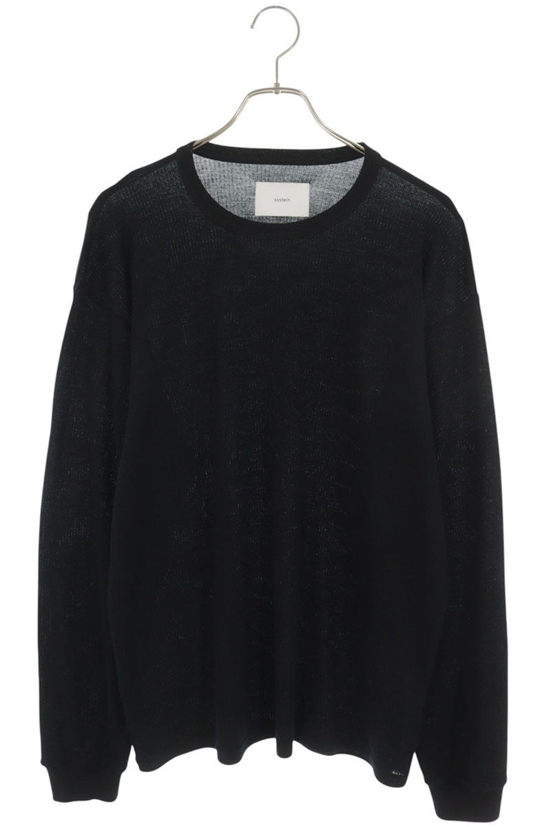 stein Black Wool Longsleeve T-Shirt Size M