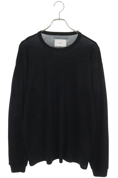 stein Black Wool Longsleeve T-Shirt Size M