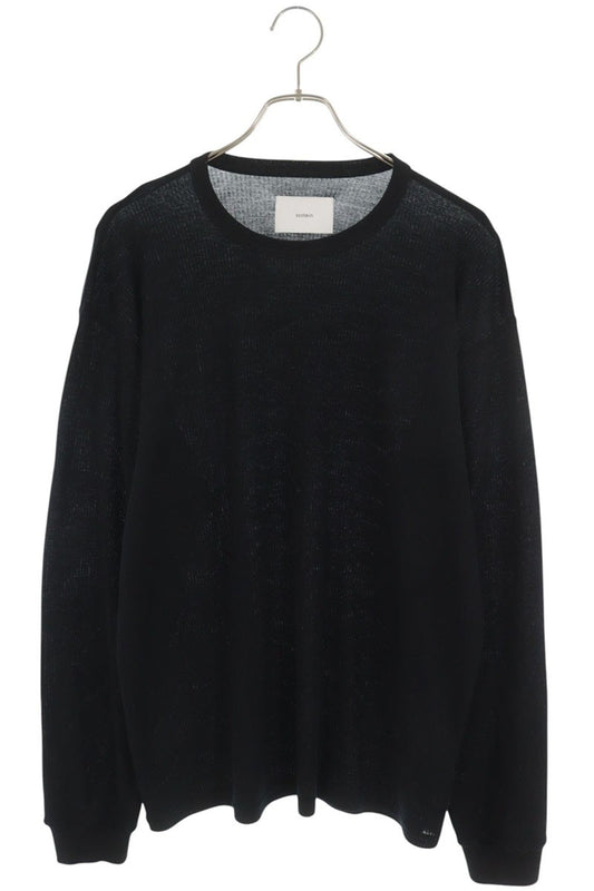 stein Black Wool Longsleeve T-Shirt Size M