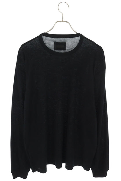 stein Black Wool Longsleeve T-Shirt Size M