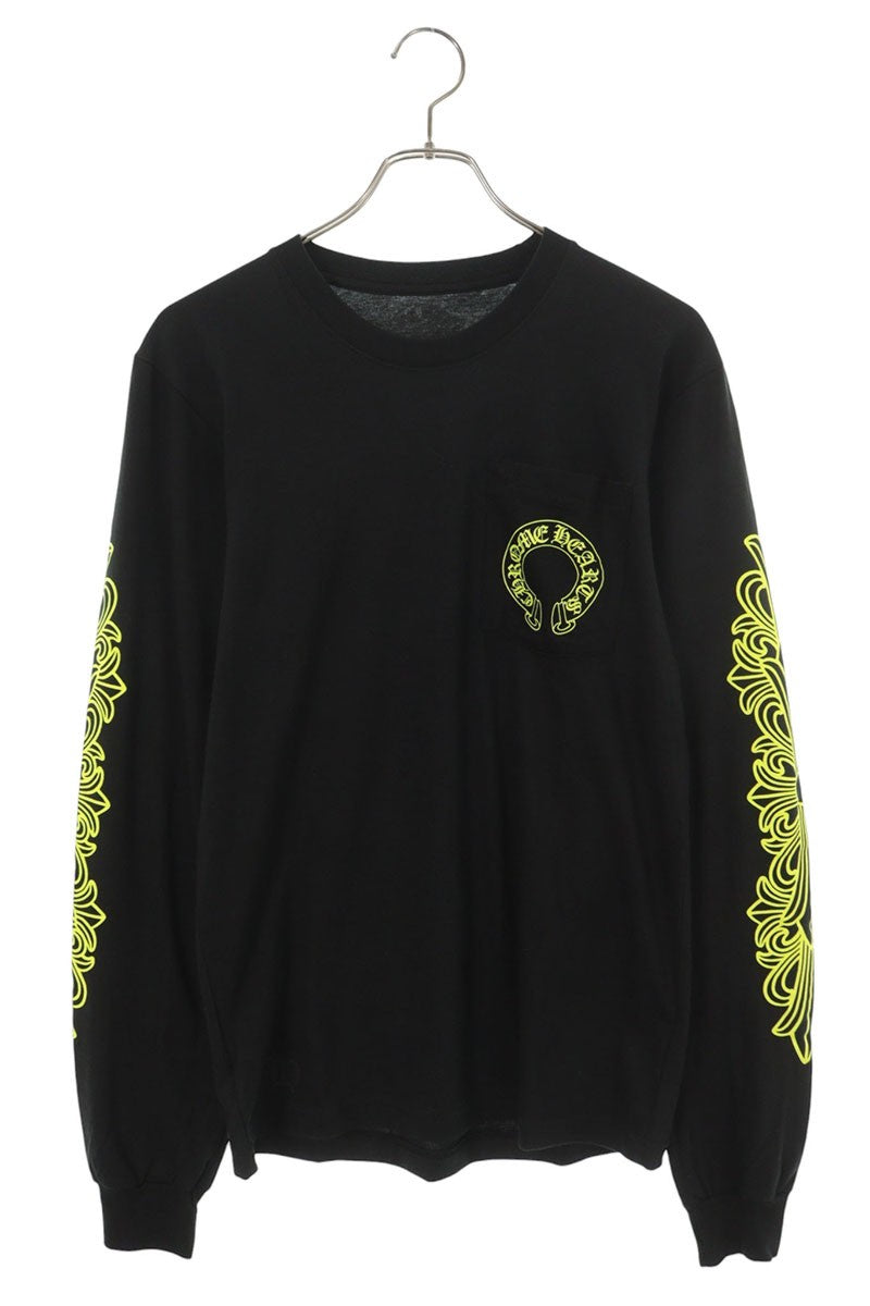 Chrome Hearts Floral Horseshoe Print Sleeve T-Shirt Size S