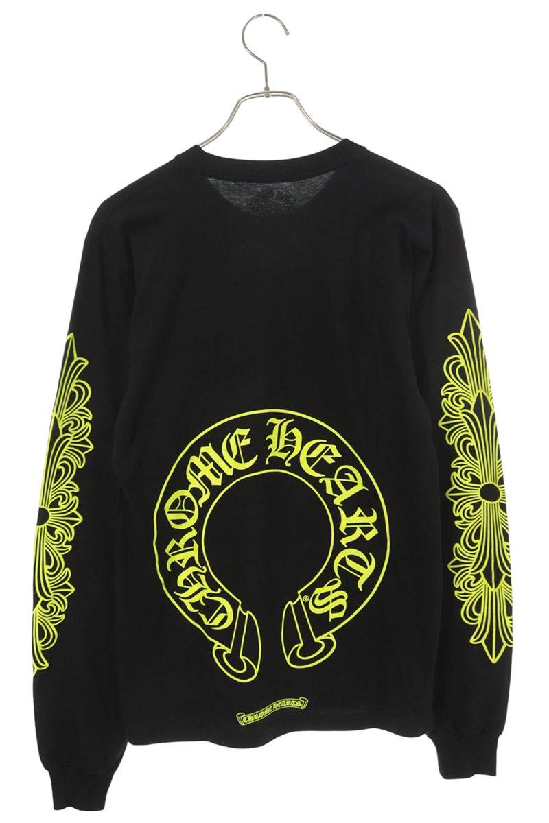 Chrome Hearts Floral Horseshoe Print Sleeve T-Shirt Size S